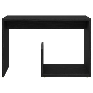 vidaXL Τραπέζι Σαλονιού Μαύρο Δρύς 59x36x38cm Επεξεργασμένο ξύλο 1 τεμ.