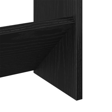 vidaXL Ντουλάπα Παπουτσιών Μαύρο Δρυς 80x18x90cm από Επεξεργασμένο Ξύλο