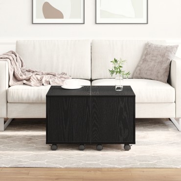 vidaXL Τραπεζάκι Καφέ Μαύρη Δρυς 60x60x38cm από Ξύλο 1 τεμ.