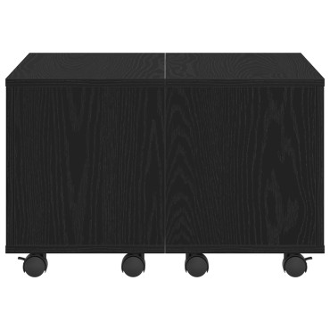 vidaXL Τραπεζάκι Καφέ Μαύρη Δρυς 60x60x38cm από Ξύλο 1 τεμ.