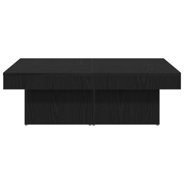 vidaXL Τραπέζι σαλονιού Μαύρο Δρυς 90x90x28cm Φτιαγμένο από ξύλο 1 τεμ.