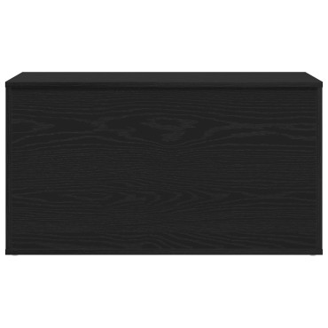 vidaXL Κουτί Αποθήκευσης Μαύρος Δρυς 84x42x46cm Ξύλο επεξεργασμένο 1 τεμ.