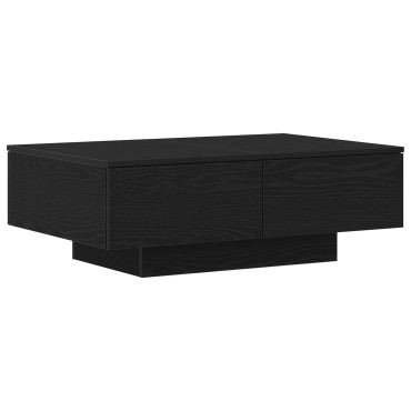 vidaXL Τραπεζάκι σαλονιού Μαύρος Δρυς 90x60x31cm Επεξεργασμένο ξύλο 1 τεμ.
