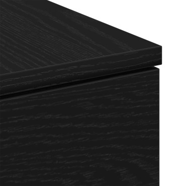 vidaXL Τραπεζάκι σαλονιού Μαύρος Δρυς 90x60x31cm Επεξεργασμένο ξύλο 1 τεμ.
