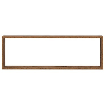 vidaXL Ράφια Τοίχου 4 τεμ. σε Παλιό Ξύλο 80x15x26cm Επεξεργασμένο Ξύλο