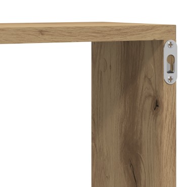 VidaXL Ράφια 2 τεμ. από Δρυς 80x15x26cm Επεξεργασμένο Ξύλο
