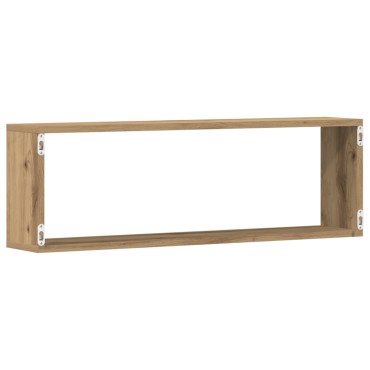 VidaXL Ράφια 2 τεμ. από Δρυς 80x15x26cm Επεξεργασμένο Ξύλο