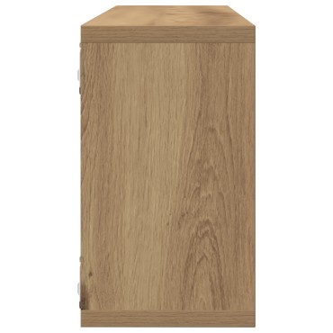 VidaXL Ράφια 2 τεμ. από Δρυς 80x15x26cm Επεξεργασμένο Ξύλο