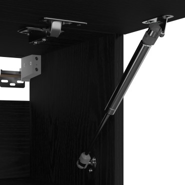 Ντουλάπα vidaXL Μαύρη Βελανιδιά 100x32,5x35cm από επεξεργασμένο ξύλο 1 τεμ.