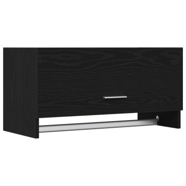 ντουλάπα vidaXL Μαύρο Δρυ 70x32,5x35cm από Ξύλο