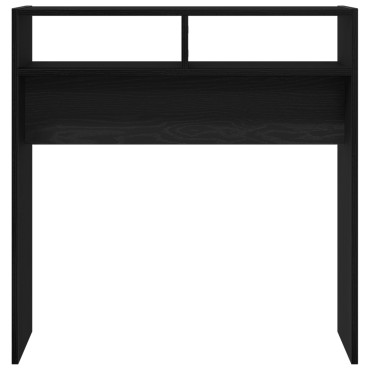 vidaXL Μαύρο Δρυς Τραπέζι Κονσόλας - 78x30x80cm - Φτιαγμένο από Επεξεργασμένο Ξύλο