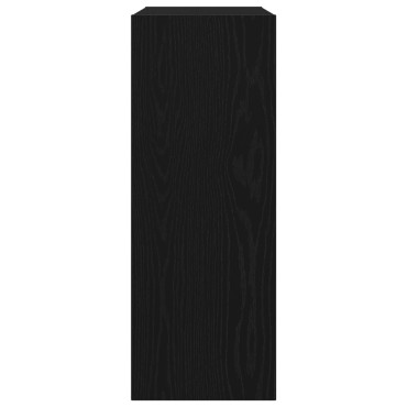 vidaXL Μαύρο Δρυς Τραπέζι Κονσόλας - 78x30x80cm - Φτιαγμένο από Επεξεργασμένο Ξύλο