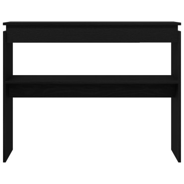 vidaXL Κονσόλα Τραπέζι Μαύρο Δρυς 80x30x102cm από Ξύλο 1 τεμ.