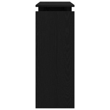 vidaXL Κονσόλα Τραπέζι Μαύρο Δρυς 80x30x102cm από Ξύλο 1 τεμ.