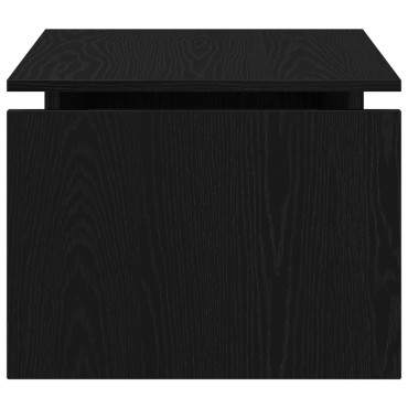 vidaXL Μαύρο Δρυς Τραπέζι Σαλονιού 68x38x50cm Φτιαγμένο από Ξύλο