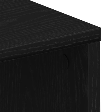 vidaXL Γραφείο Μαύρη Οξυά Επεξεργασμένο Ξύλο 102,5x35x75 εκ 1 τεμ.