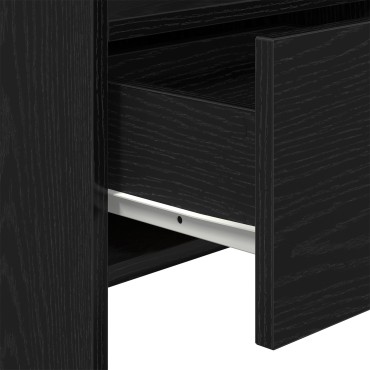 vidaXL Μπουφές Μαύρο Δρυς 105x30x70cm από Επεξεργασμένο Ξύλο 1 τεμ.