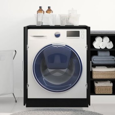 VidaXL Ντουλάπα Πλυντηρίου Μαύρη Δρυς 70,5x71,5x91,5 εκ από Επεξεργασμένο Ξύλο