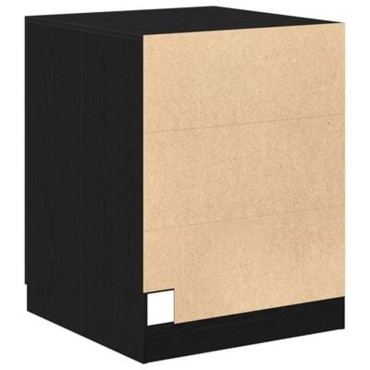 VidaXL Ντουλάπα Πλυντηρίου Μαύρη Δρυς 70,5x71,5x91,5 εκ από Επεξεργασμένο Ξύλο