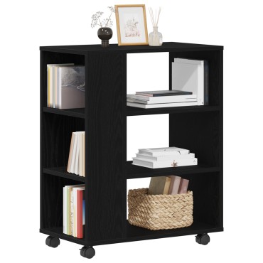 vidaXL Κινητός Ντουλάπι Μαύρη Δρυς 60x35x75cm Επεξεργασμένο Ξύλο
