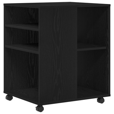 vidaXL Κάβα Αποθήκευσης Μαύρη Βελανιδιά 60x53x72,5cm Επεξεργασμένο Ξύλο