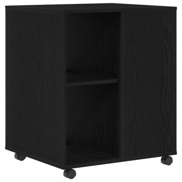 vidaXL Κάβα Αποθήκευσης Μαύρη Βελανιδιά 60x53x72,5cm Επεξεργασμένο Ξύλο