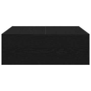 vidaXL Μαύρο Τραπεζάκι Σαλονιού - 100x100x35cm Φτιαγμένο από Σύνθετο Ξύλο 1 τεμ.