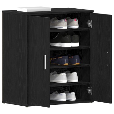 vidaXL Ντουλάπα για Παπούτσια σε Μαύρο Δρυς 60x35x70cm από Επεξεργασμένο Ξύλο