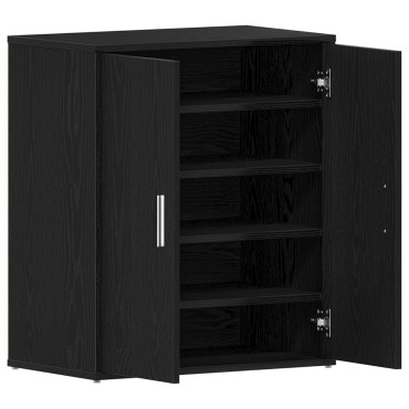 vidaXL Ντουλάπα για Παπούτσια σε Μαύρο Δρυς 60x35x70cm από Επεξεργασμένο Ξύλο