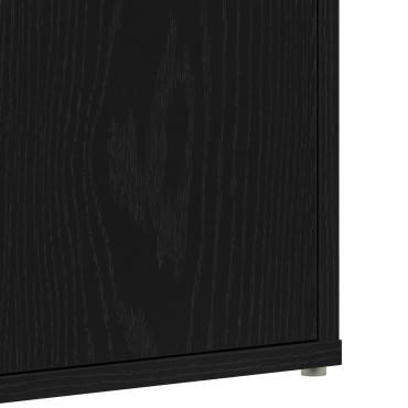 vidaXL Ντουλάπα για Παπούτσια σε Μαύρο Δρυς 60x35x70cm από Επεξεργασμένο Ξύλο