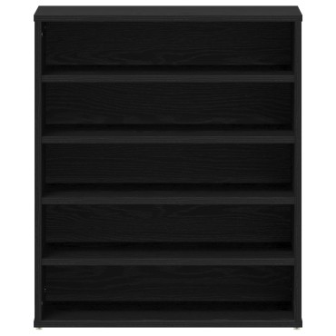 vidaXL Ντουλάπι Παπουτσιών Μαύρο Δρυς 60x35x70cm Επεξεργασμένο Ξύλο