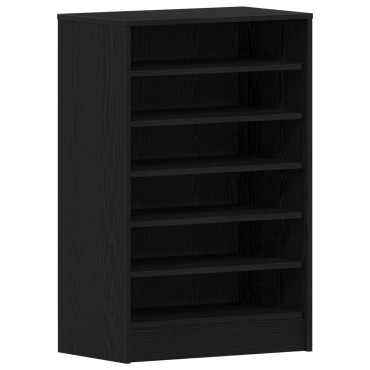 vidaXL Ντουλάπα Παπουτσιών Μαύρο Δρύς 60x35x92cm Επεξεργασμένο Ξύλο