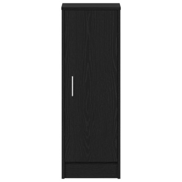 vidaXL Μαύρη Ντουλάπα Για Παπούτσια από Δρυς 32x35x92 cm Με Επεξεργασμένο Ξύλο