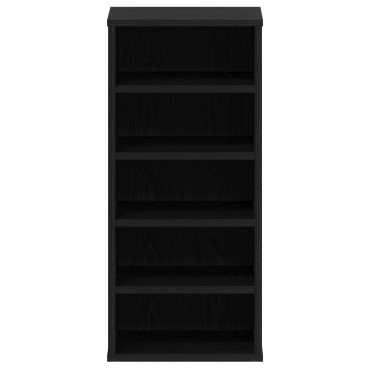 vidaXL Ντουλάπα Παπουτσιών Μαύρη Δρυς 32x35x70cm Επεξεργασμένο Ξύλο