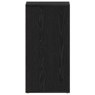 vidaXL Ντουλάπα Παπουτσιών Μαύρη Δρυς 32x35x70cm Επεξεργασμένο Ξύλο