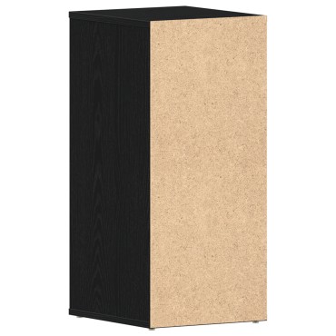 vidaXL Ντουλάπα Παπουτσιών 2 τεμ Μαύρη Δρυς 32x35x70cm Επεξεργασμένο Ξύλο