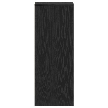 vidaXL Παπουτσοθήκη Μαύρη Δρυς 31,5x35x90cm Κατασκευασμένη από Ξύλο