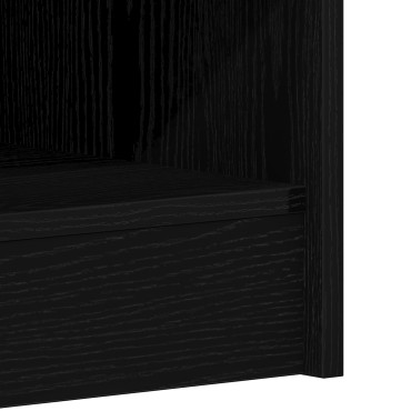 vidaXL Παπουτσοθήκη Μαύρη Δρυς 31,5x35x90cm Κατασκευασμένη από Ξύλο