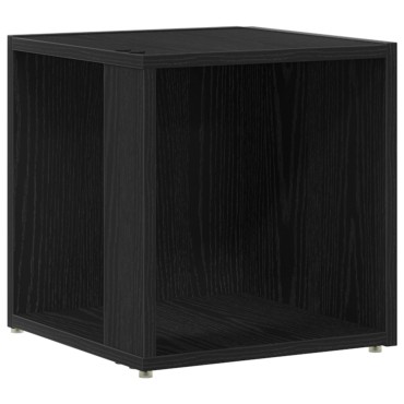 vidaXL Τραπέζι Μαύρη Δρυς 33x33x34,5cm Κατασκευασμένο ξύλο