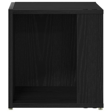 vidaXL Τραπέζι Μαύρη Δρυς 33x33x34,5cm Κατασκευασμένο ξύλο
