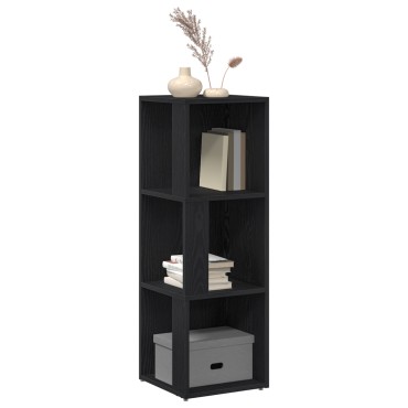 vidaXL Γωνιακό Ντουλάπι Μαύρο Δρυς 33x33x100cm Επεξεργασμένο Ξύλο