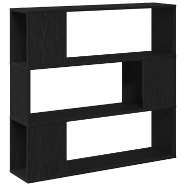 vidaXL Ράφι Βιβλίων Μαύρη Δρυς 100x24x94cm Επεξεργασμένο Ξύλο