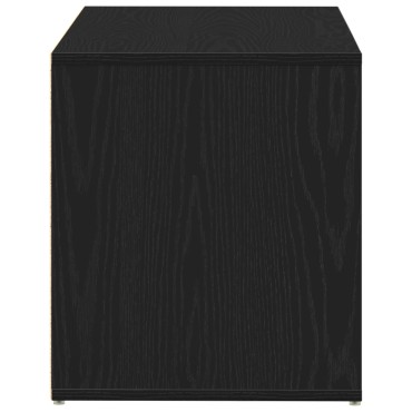 vidaXL Παγκάκι Εισόδου Μαύρο Δρυς 80x40x45cm Ξύλο Επεξεργασμένο 1 τεμ.