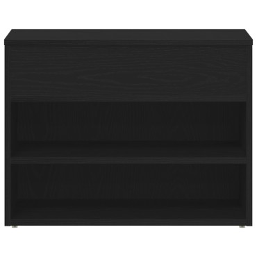 vidaXL Παγκάκι Χαλού Μαύρο Οξιά 60x30x45cm Επεξεργασμένο Ξύλο