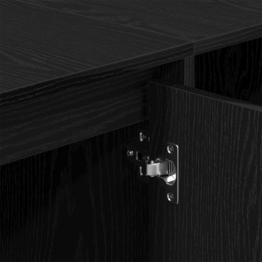 vidaXL Βάση τηλεόρασης - Μαύρη Δρυς - 120x30x40.5cm - Φτιαγμένη από Επεξεργασμένο ξύλο