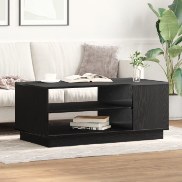 vidaXL Μαύρο Τραπέζι σαλονιού 102x55x43cm Κατασκευασμένο από Επεξεργασμένο Ξύλο 1 τεμ.