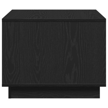 vidaXL Μαύρο Οξιά Καφέ Τραπέζι 55x55x42cm Κατασκευασμένο από Επεξεργασμένο Ξύλο