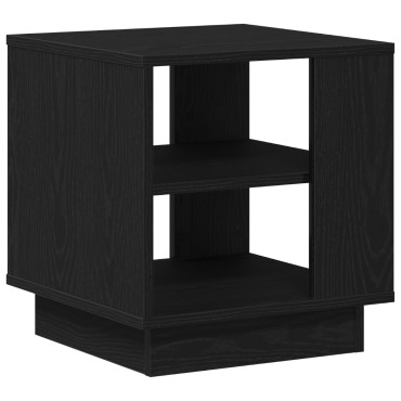 vidaXL Τραπέζι σαλονιού Μαύρο Δρυς 40x40x43cm Επεξεργασμένο Ξύλο 1 τεμ.
