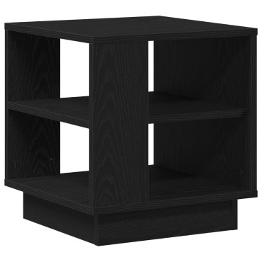 vidaXL Τραπέζι σαλονιού Μαύρο Δρυς 40x40x43cm Επεξεργασμένο Ξύλο 1 τεμ.