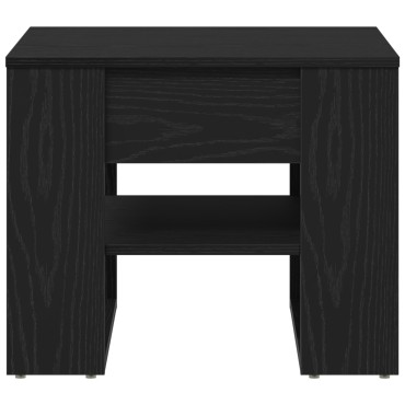 vidaXL Μαύρο Τραπέζι του Καφέ 55.5x55x45cm Φτιαγμένο από Επεξεργασμένο Ξύλο
